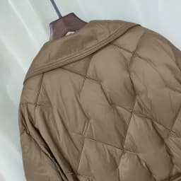 Schinteon Women White Duck Down Double Breasted Jacket Argyle Autumn Winter Outwear Office Lady Turn-down Collar Slim Coat 2026