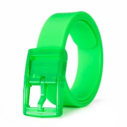 Universal Colored Silicone Candy Color Square Pin Buckle Belt Fashion Match Casual Pants Belt Trendy Women's Banquet Gifts