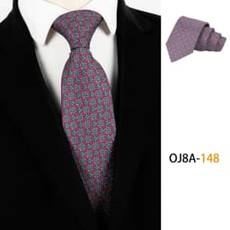 Fashion 8CM Mens Necktie Print Patterns Classic Neck Ties For Man Groom Handfeel Polyester Necktie Business Wedding Accessories