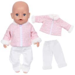 Doll Clothes 43 Cm Baby New Born Doll Hooded Rompers for 18 Inch Americanog Girl Doll Casual Wear