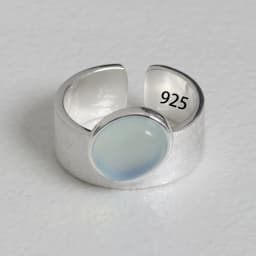 PANJBJ  925 Sterling Silver Double Layer Ring for Women Girl Gift Geometry Hollowing Out Minimalism Fashion Jewelry Wholesale