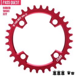 PASS QUEST 94BCD Mountain Bike Disc Positive and Negative Tooth Single Disc Suitable FORGX NX X1 1400 Bicycle Tooth Disc