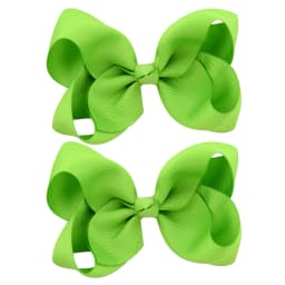 2PCS/Lot 4Inches Solid Colors Hair Bows With Hair Clips For Girls Gift Boutique Ribbon Bows DIY Hair Decor Kids Hair Accessories