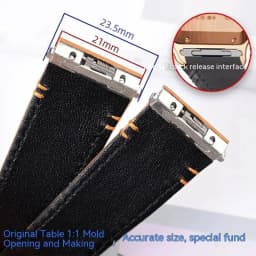 19mm 21mm Quick Release Leather Strap for Cartier Santos Classic Style WSSA0009 WSSA0010 WSSA0018 New SANTOS Watch Band Chain