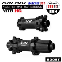 GOLDIX M370 Bicycle Hub 6-Bolt Disc Brake 28Hole Straight Pull Spoke Sealed Bearing 36T Ratchet HG/XD/MS Hub Type Standard/BOOST