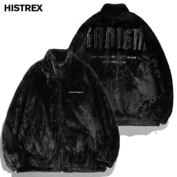 HISTREX Men Rabbit Fur Jacket Parkas,Hip Hop Fluffy Coat,Winter Fleece Overcoat,Outerwear Streetwear,Korean Women Y2k Clothing