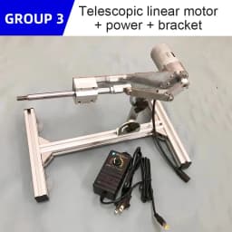 Telescopic Linear Actuator Big Thrust Reciprocating Cycle Linear Motor 0~330RPM DC 12V Optional Stand/Remote Control