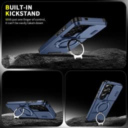 Phone Case for Samsung Galaxy S26 S23 S22 S21 Ultra S26 Edge S26 S25 S24 Plus S25 FE 360 Degree Rotating Magnetic Bracket Cover
