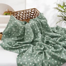 100% Cotton 120*110cm 2 Layers Newborn Baby Bath Towel Wrap Muslin Swaddle Blankets