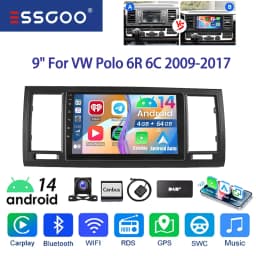 ESSGOO 9" Android 14 For VW T6 Transporter Multivan Wireless CarPlay Android Auto Car Stereo Radio GPS Navi WIFI SWC Mirror Link