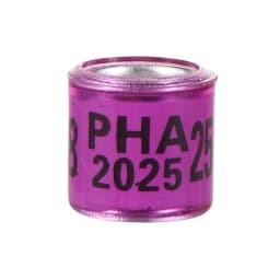 PHA 2026/2027 Pigeon Foot Ring ID 8mm With Numbers Aluminum Plastic Racing Pigeon Outdoor Training Marking Ring 60 Pcs
