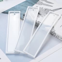 Rectangle Silicone Bookmark Mold, DIY Bookmark Mould Making Epoxy Resin Jewelry DIY Craft Silicone Transparent Mold