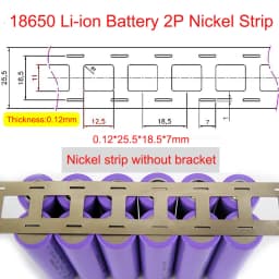 1M/2M Nickel Strip 2P Nickel Strips For 18650/21700 Lithium Battery Welding Tape Nickel Plated Belt