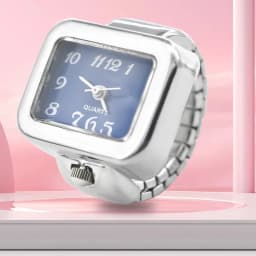 Personalized, Fashionable, Creative Square Dial, Arabic Numeral Scale Ring, Mini Watch, Couple's Cheap Item