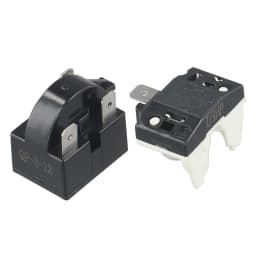 1 Set Refrigerator PTC Starter Relay Replacement Compressor Overload Protector For Mini Fridges Coolers Easy To Install