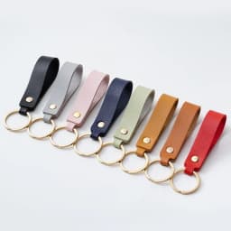 1/100pcs 8Color PU Leather Keychain Business Gift Suitable for Men and Women Car Key Strap Waist Wallet Keychains and Keyrings