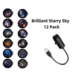 USB Plug in Projection Night Lamp Galaxy Starry Sky Theme Replacement Light Ceiling Decoration Projection Lamp for Home Bedroom