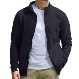 Men's Full Zip Hooded Sweatshirt Casual Solid Color Long Sleeve Cardigan Lightweight Spring Hoodie Modern Streetwear Jacket