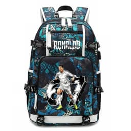 CR7 Ronaldo 67 Print Large Capacity Backpack for Students Teens Kids School Travel Daypack