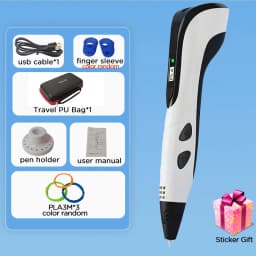 New 3D Pen 3D Printing Pen for Children 1.75mm PLA Filament DIY Drawing Birthday Christmas Gifts for Kids