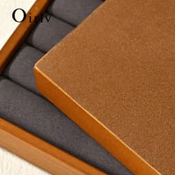 Oirlv New Solid Wooden Ring Display Tray Jewelry Storage Plate For Ring Jewellery Counter Showcase Props Jewellery Organizer