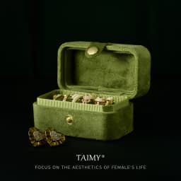 TAIMY Mini Plush Velvet Ring Jewelry Box Portable Travel Storage Case Free Support Custom Logo Service Jewelers Packaging Boxes