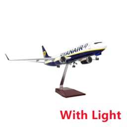 1:85 Scale Airplane Toy B737-800 Airplanes RYANAIR Airline Aircraft Model With Base Landing Gears Resin Miniature Plane For Kids