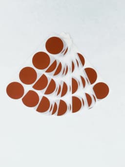 100PCS 25mm "1" Inch Round Circle Scratch Off Stickers For DIY Lucky Promotional Game Gift Cards