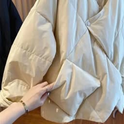 High-end Design Irregular Cotton Jacket Women Winter New Loose Zipper Womens Coat Basic V-neck Woman Outwear