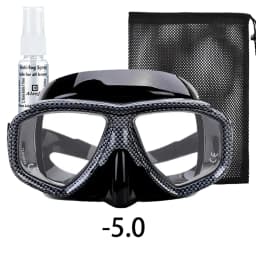 Myopia Scuba Diving Mask Snakeskin Anti Fog for Spearfishing Gear Swimming Masks Googles Nearsighted Lenses Short-Sighted