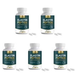 Advanced Marine Elastin Peptides 1000mg Capsules for Skin Firmness Support Beauty Wellness Formula Daily Supplement 60 Capsules