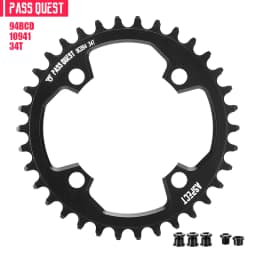 PASS QUEST 94BCD Mountain Bike Disc Positive and Negative Tooth Single Disc Suitable FORGX NX X1 1400 Bicycle Tooth Disc