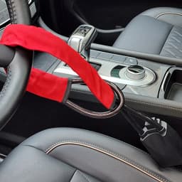 Universal Car Steering Wheel Lock With Seat Belt Buckles Sturdy Lock Theft Prevention Anti Device Lock For Truck SUV Van RV