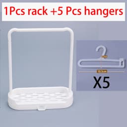 Wholesale For Labubu Clothes Hanger Rack For Doll Clothes Shoes Storage Rack Plastic Accessories Decoration Girl Birthday Gift