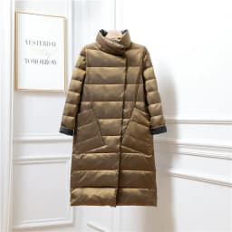 Two-Sided 2025 Autumn Winter Women Warm Down Coat Light Thin White Duck Down Jacket Ladies Long Oversize Puffer Parkas Outwears