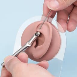 Body Piercing Tool Piercing Receiving Tube 1Pcs Stainless Steel for Ear Navel Tongue Piercing Work