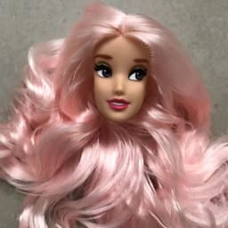 1/6 Doll Head Toys DIY Toy Rare Face Doll Parts Colorful Hair Doll Accessories Brown White Beige Skin Doll Heads Figures