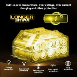 100%Original Dewalt 20V 6000mAh Power Tool Battery DCB206 DCB205 DCB200 DCF887 DCG405 DCD791 DCF922 DCF850 DCD805 tool battery