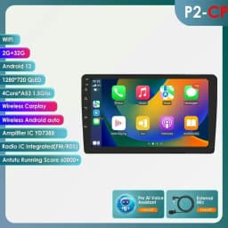 Hizpo CarPlay Android 14 Auto Radio for For Audi A4 B6 B7 S4 RS4 1999-2008 Seat Exeo 4G Car Multimedia GPS 2din Autoradio System