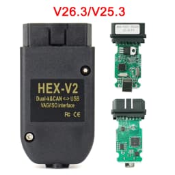 Newest 26.9 26.3 V25.3 HEX V2 OBD2 Diagnostic Cable Multi-Language VAG Scanner Tool for VAG HEX V2 for VW Audi Skoda Car