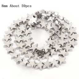 Natural Silver Color Hematite Stone Cylinder Irregular Loose Round Beads For DIY Jewelry Making Bracelet Earring Accessories