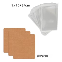 50 Pcs 8x9cm New Pattern Blank Jewelry Display Paper Label With Or Without Bags Necklaces Earrings Packaging Cards Wholesale