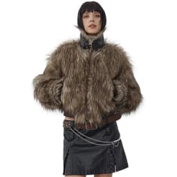 Mauroicardi Spring Winter Cool Short Warm Thick Hairy Shaggy Patchwork Faux Fox Fur Coat Jacket Women Luxury Designer Clothes