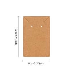 50pc 6x9cm Self-adhesive Plastic Cello Bag Earrings Display Necklaces KeyChain Cards for DIY Making Cardboard Jewelry Packaging