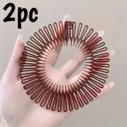 Flexible Full Circle Headbands Stylish Plastic Stretchable Hair Comb for Daily Hair Styling Multifunctional Hair Accessories