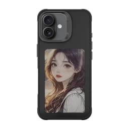 Smart ink DIY photos screen case For iPhone 17/17Pro/17ProMax 4-inch high-definition NFC display with built-in stand phone case