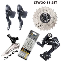 LTWOO R7 2x10 Speed Road Groupset R7 Shifter Lever Rear Derailleurs 11-25/28/32T flywheel X10 Chain with for tiagra 4700 R3000