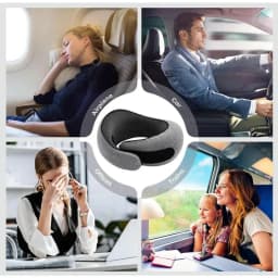 Portable U-shaped Travel Pillow Memory Foam Snail Pillow Travel Neck Support Neck Pillow Adjustable Soft Noon Break Pillows