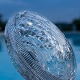 Outdoor LED Solar Pool Lights RGB Spectrum 16 Million Colors Dynamic Modes Solar-charged Waterproof Design Waterproof 3 Timer 9 Lighting Floating Lamp For Garden Pool Party Decoration