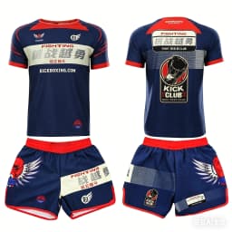 2026 Summer Men's MMA Training Suit Quick Dry Combat Sportswear Set Bold Pink & Black Graphic Shorts & T-Shirt Outfit for Kids